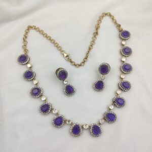 Blue Stone Neckline